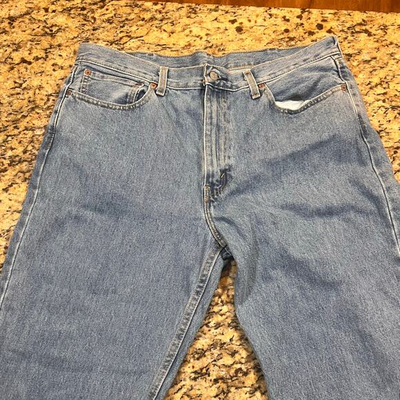 Levis 550‎ Jeans Mens 38x32 Blue Relaxed Fit Straight Leg Light Wash - Picture 2 of 7
